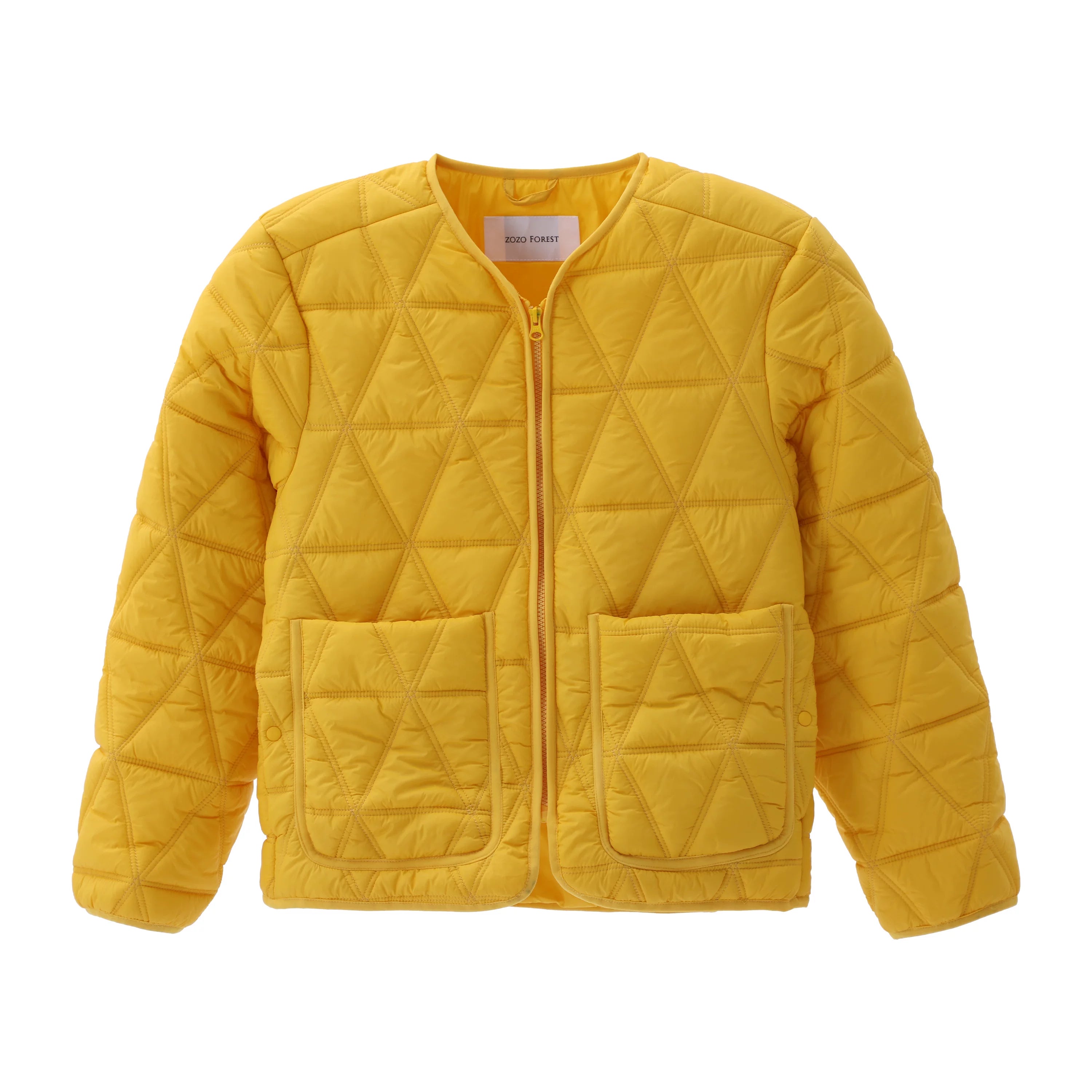 ZOZOFOREST Rhombus Regenerative Cotton Jacket Liner Jacket