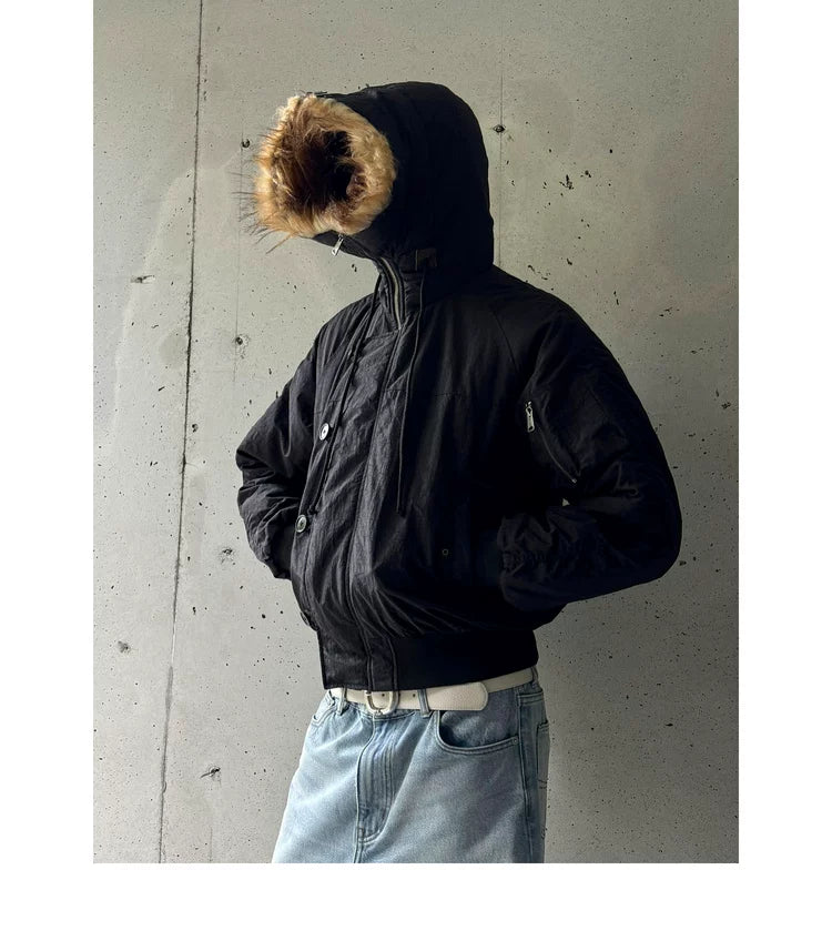 NONRADICAL (NR) Vintage Parker Hooded (Three Wearing Forms) Padded Jacket Jacket Men