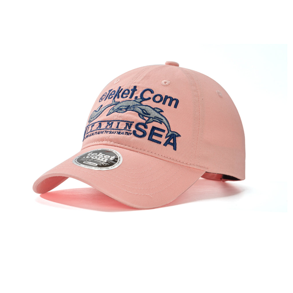 WASC Embroidered Color Block Cotton Baseball Cap