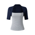 MoodBerry Striped Slim Fit Two-Piece Tee