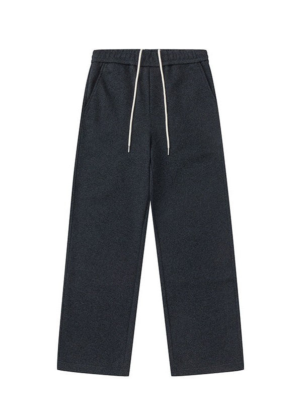 UNF Comfortable Lazy Loose Pendant Knitted Straight Scimitar Sweatpants