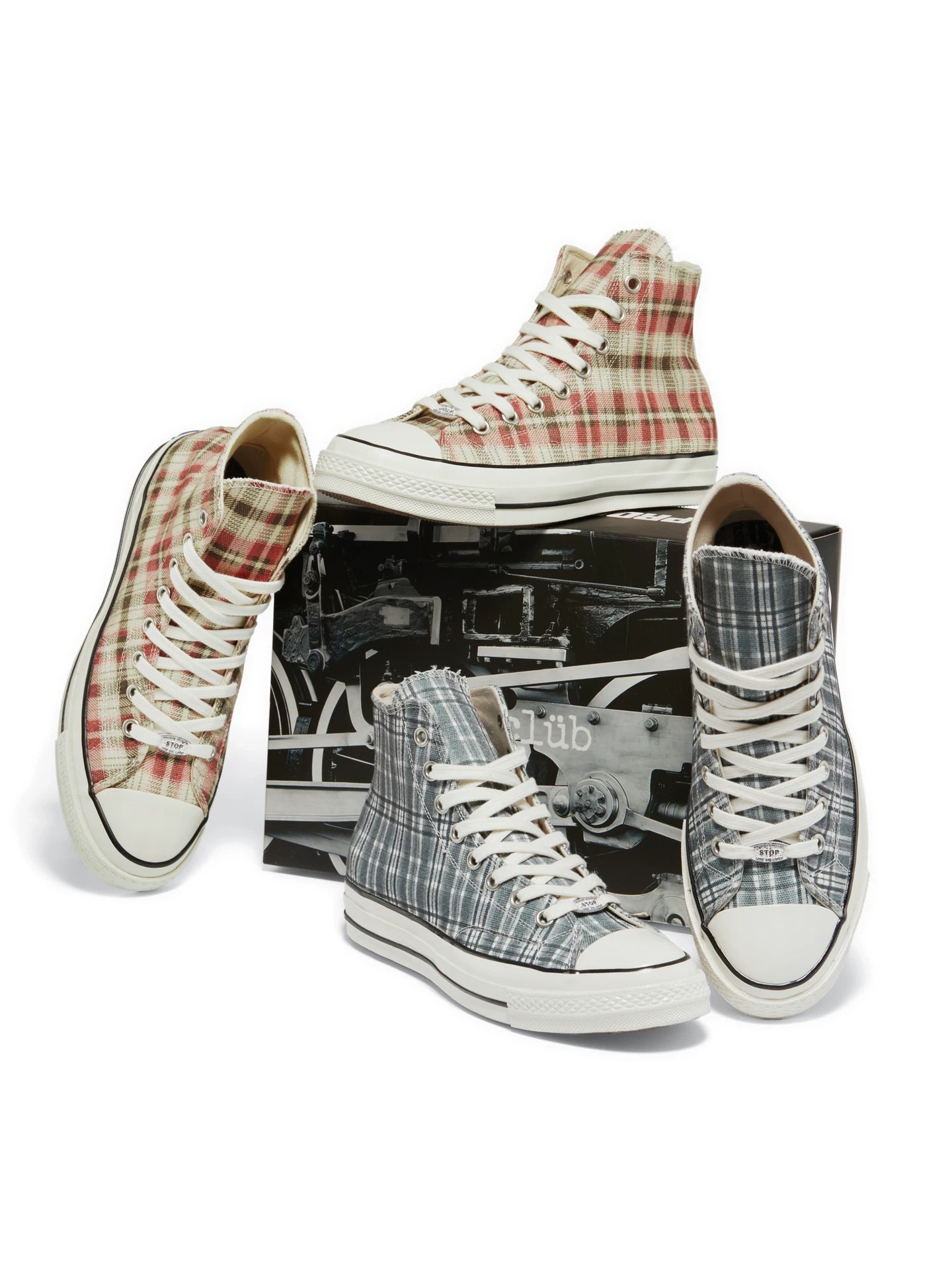 TREclub Retro Plaid Contrasting Espadrilles