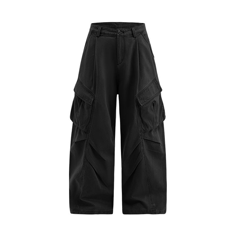 Inflation Pocket Pleated Wide Leg Pants
