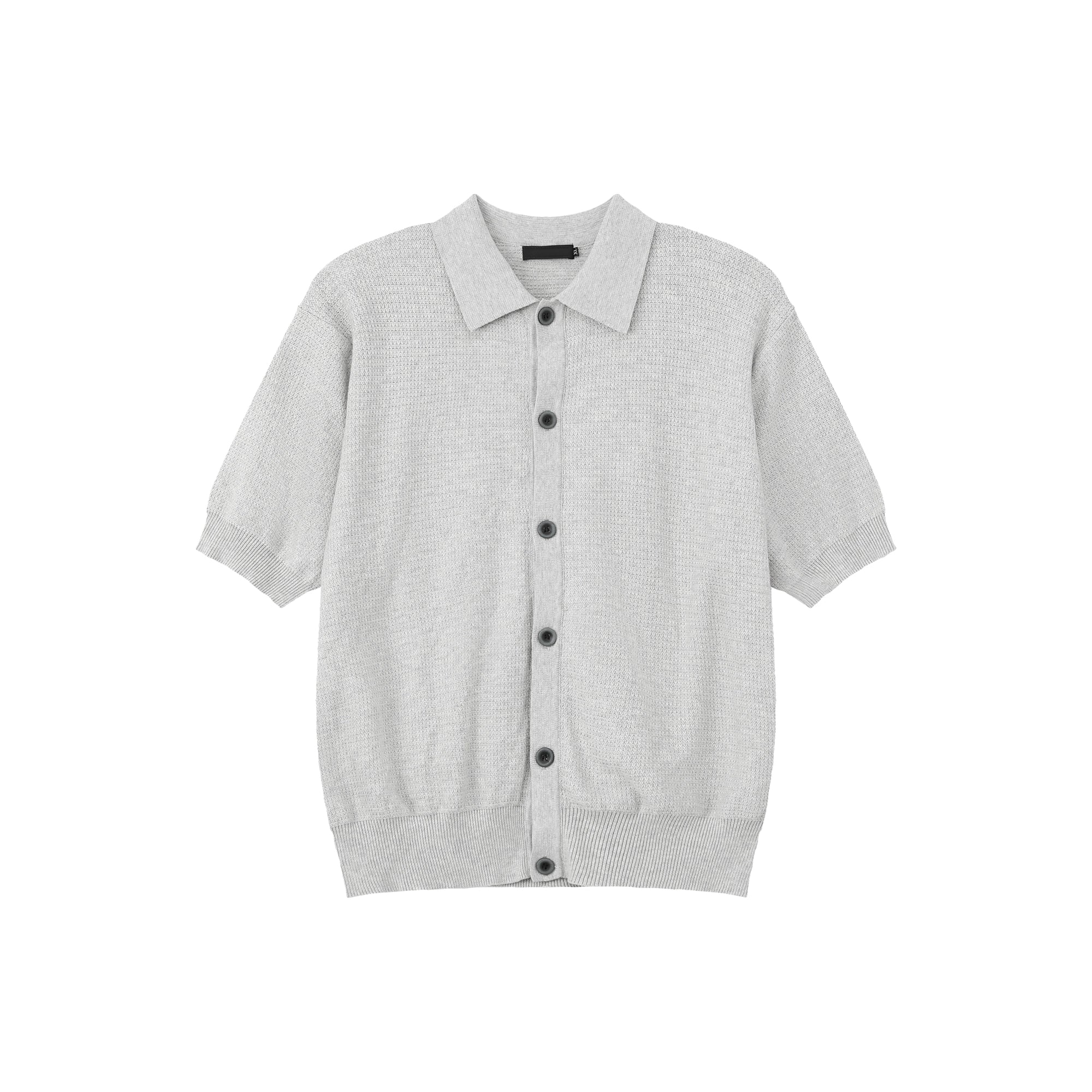 TURNTIDE Vintage Lapel Breasted Knitted Tee