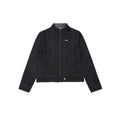 CHANYOOU Retro Stand-up Collar Contrasting Color Splicing Tooling Jacket