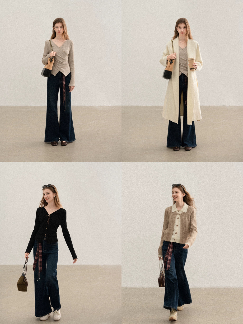 Cantonstory Vintage Belt Pull Jeans