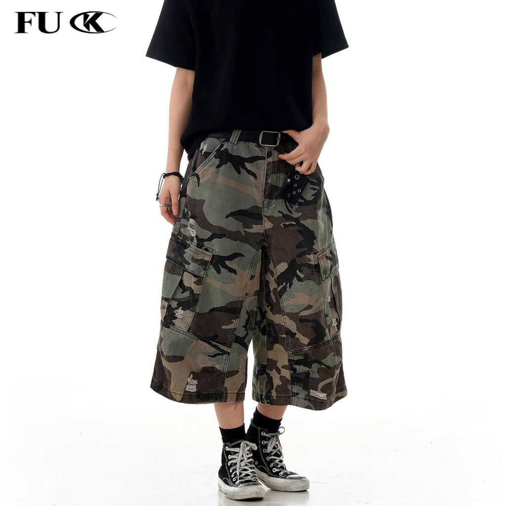 11KN Camouflage Loose Tooling Shorts