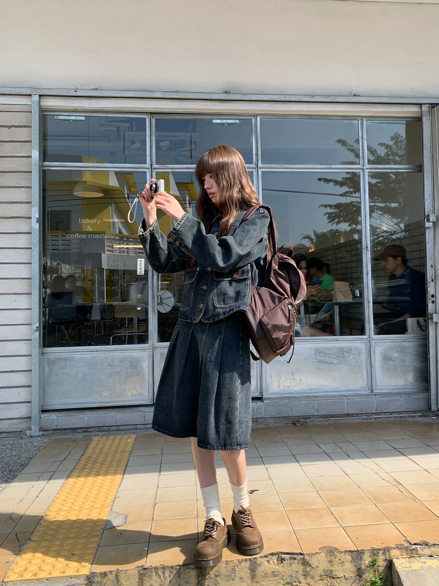 KANO Retro Old Denim Skirt