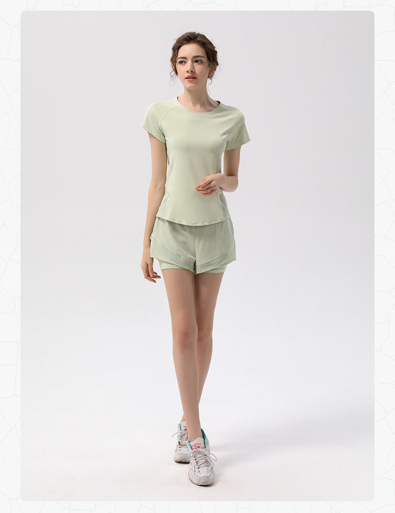 TIANQINGSE Thin Quick-Drying Breathable Yoga T-Shirt
