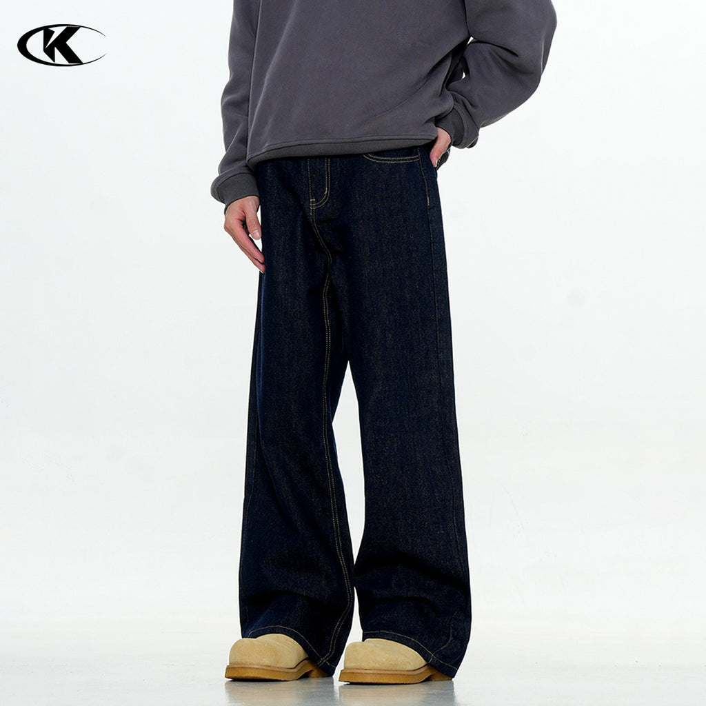11KN Vintage Fleece Loose Casual Jeans