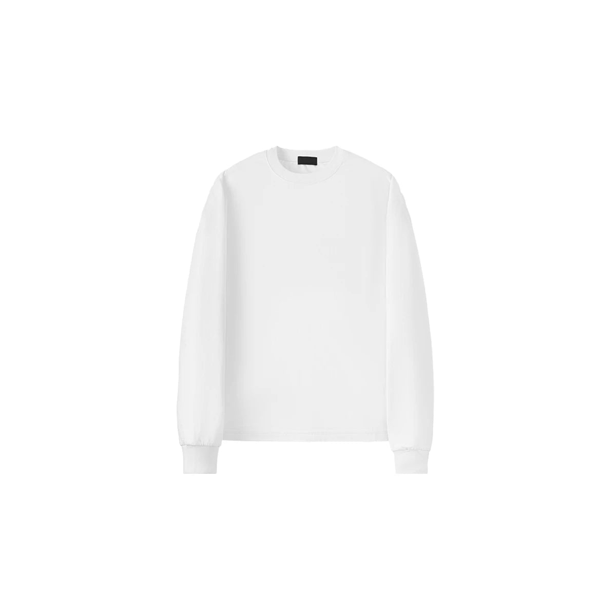 PLUS NO LOGO Brushed Cotton Cropped Long-Sleeve Tee