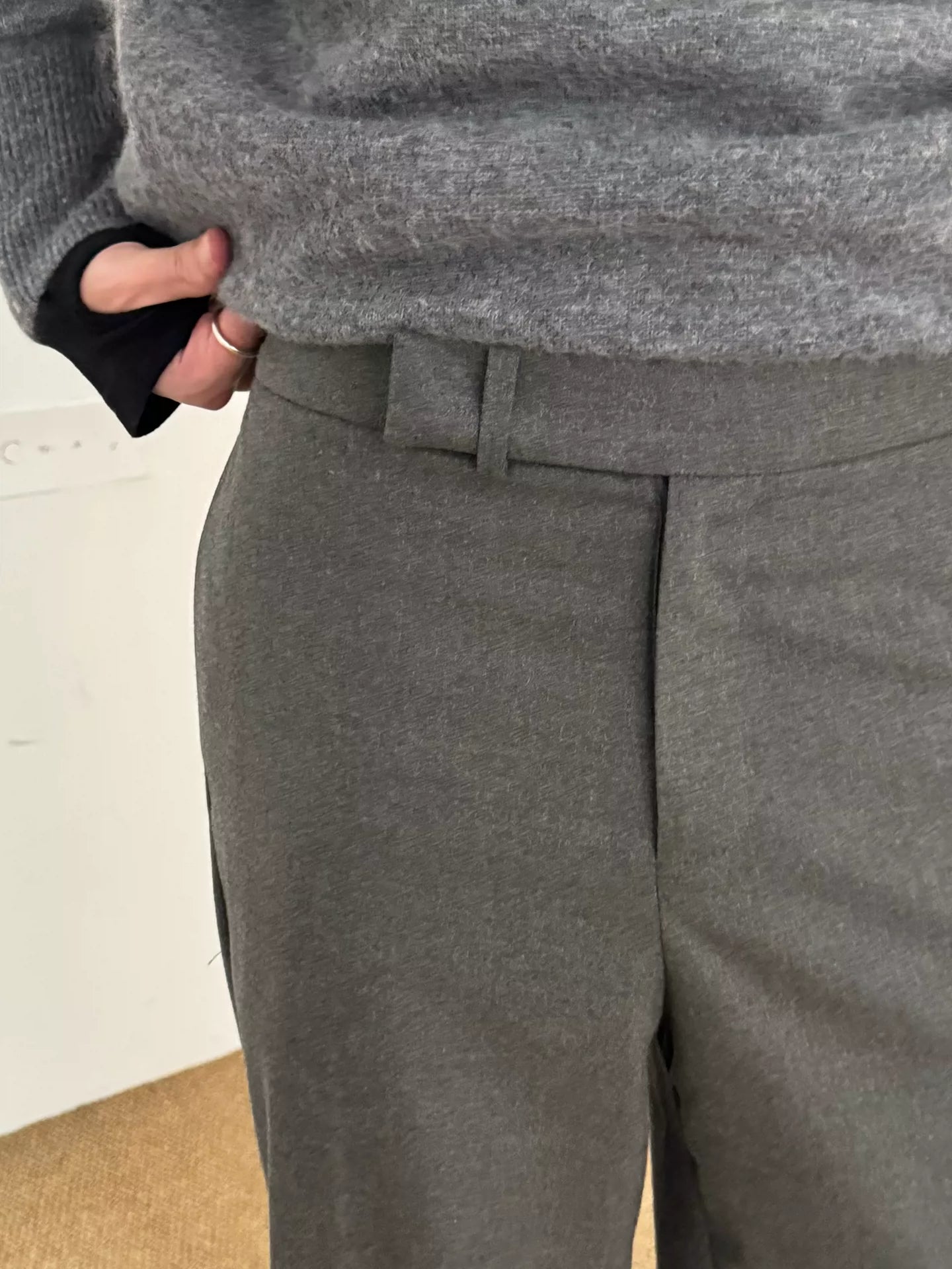 COLN Straight Versatile Casual Suit Pants
