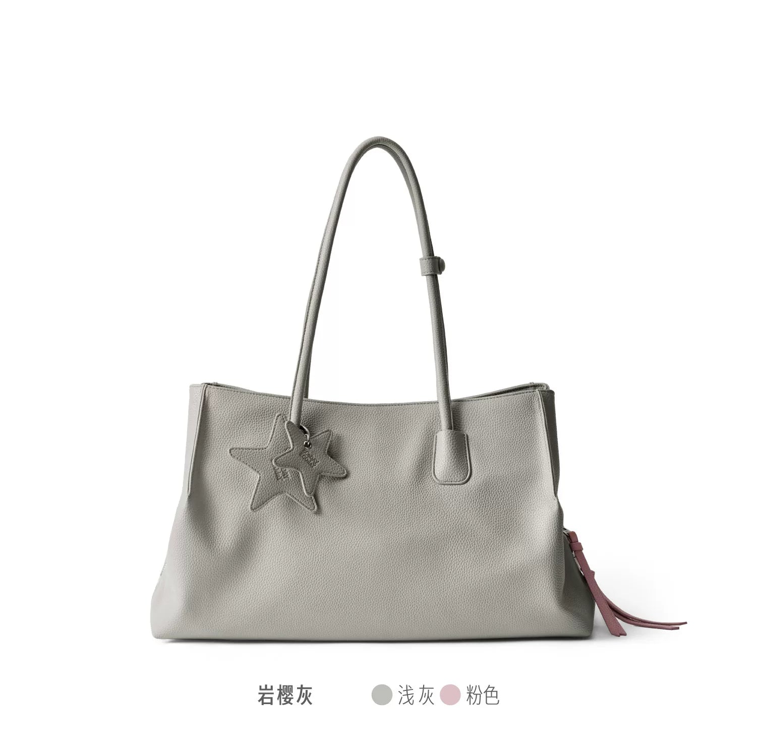 ECODAY Black Faux Leather Zip-Top Crossbody Bag