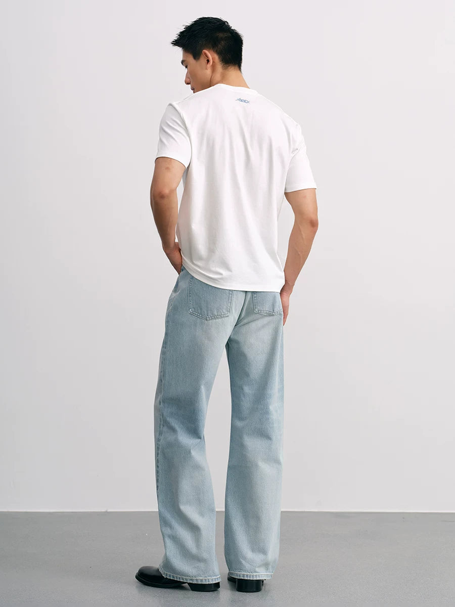 PLUS NO LOGO Cat Paw 14.5oz Straight-Leg Jeans