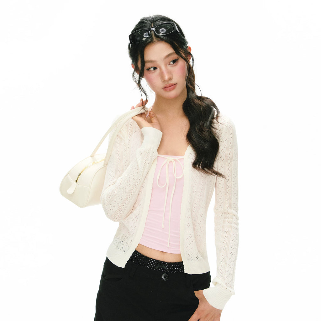 ARISEISM Slim Fit Knit Cardigan