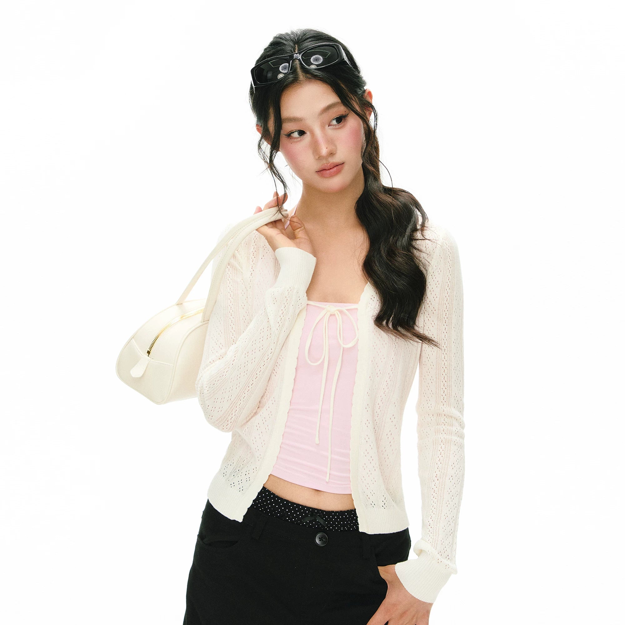 ARISEISM Slim Fit Knit Cardigan