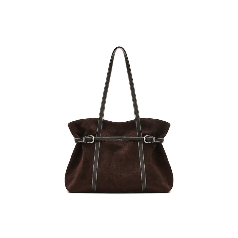 muva. Olive Green Faux Leather Magnetic Snap Shoulder Bag