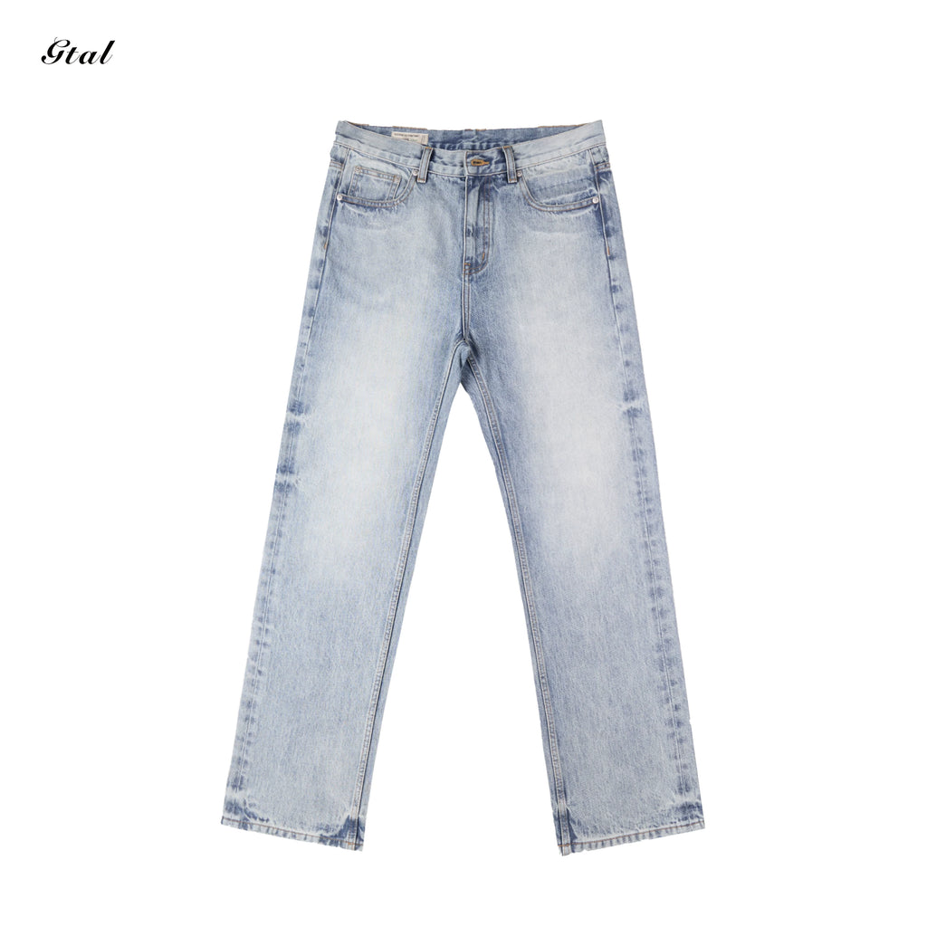 GTAL Glacier Blue 14oz Wrinkle-Resistant Straight-Leg Jeans