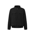 DIMC Plaid Loose Stand Collar Harrington Jacket