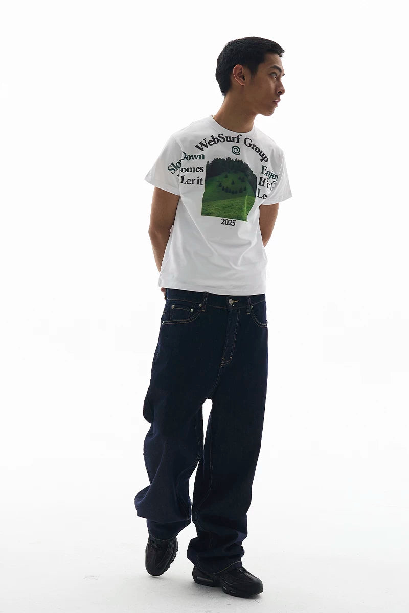 WebSurfGroup Relaxing Cotton Printed Short Sleeves