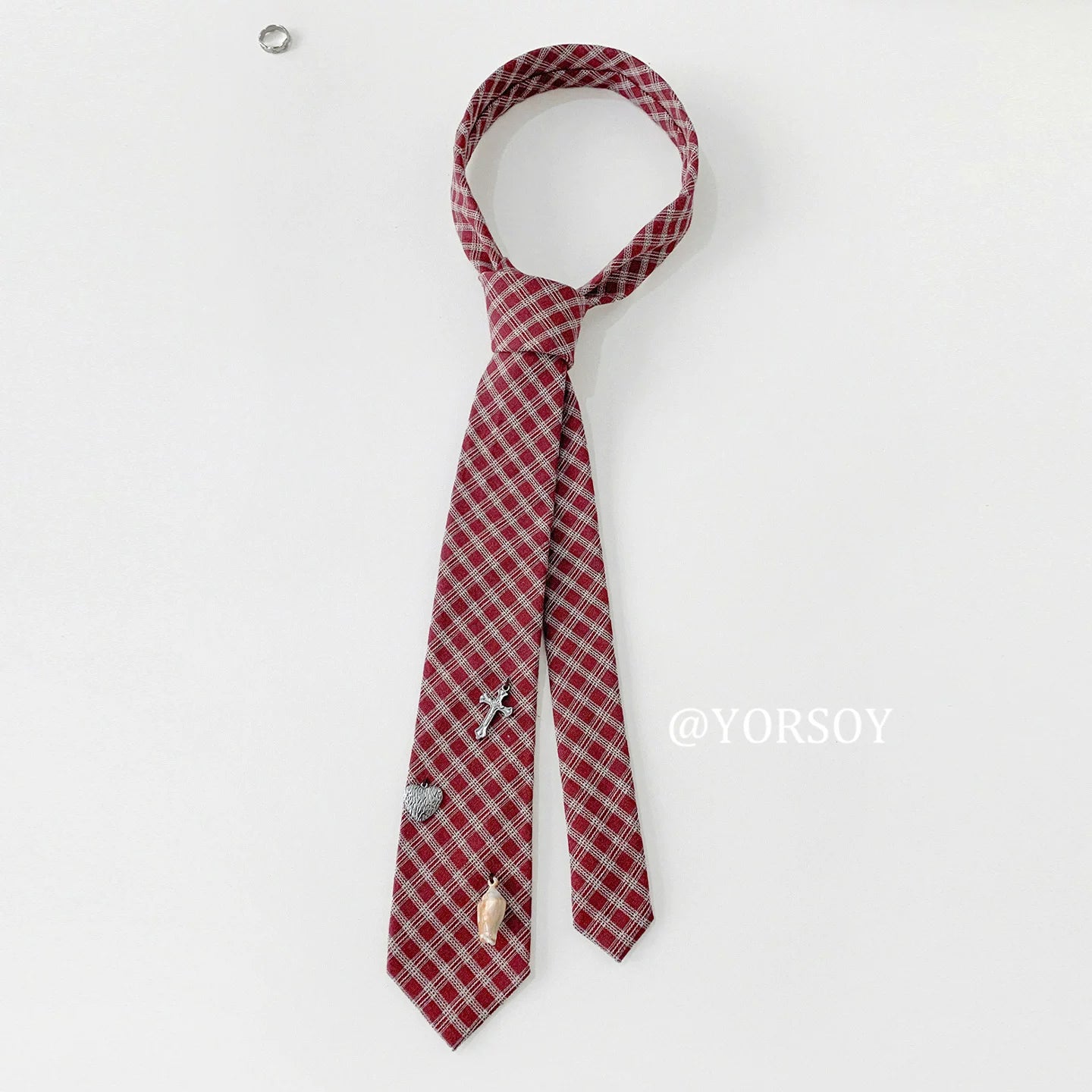 YORSOY Vintage College Style Y2K Tie
