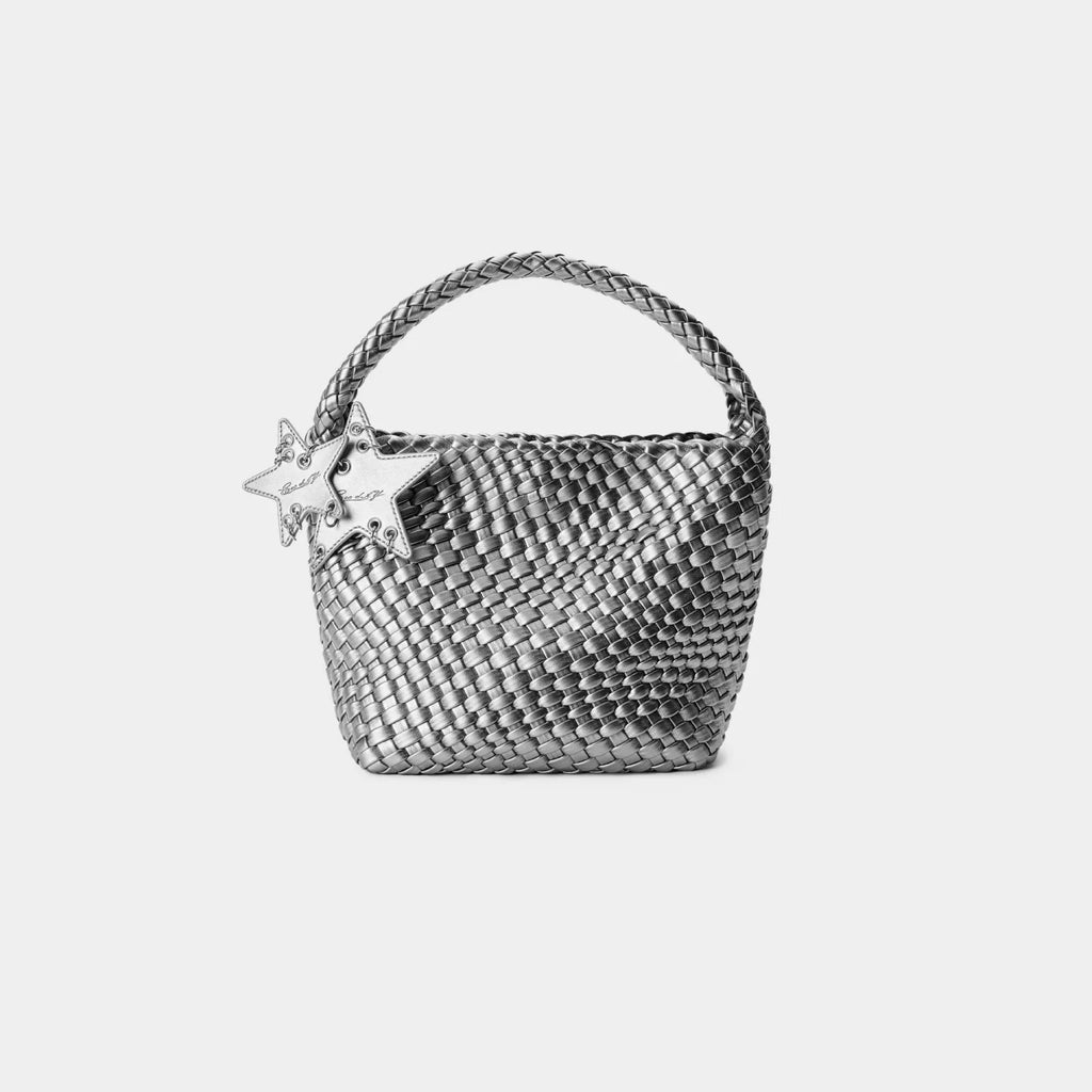ECODAY Woven Faux Leather Tote