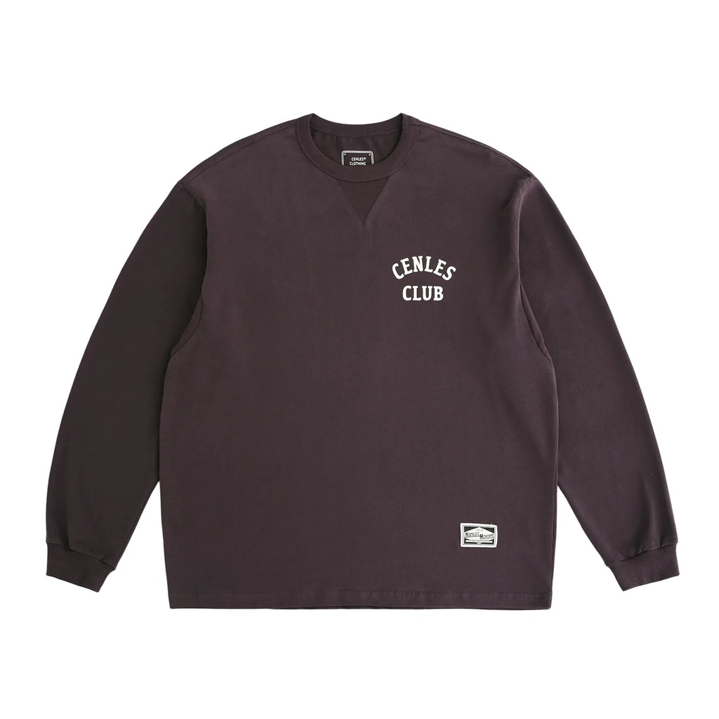CENLES N.COLOR 250g Quick-Dry Loose-Fit Long-Sleeve Tee
