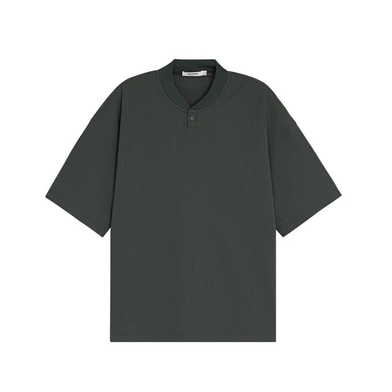 BODYDREAM Quick-Dry Waffle Knit Drop-Shoulder Baseball Tee