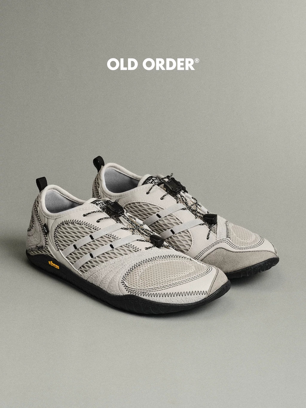 OLD ORDER Mesh Suede Low-Top Barefoot Sneaker