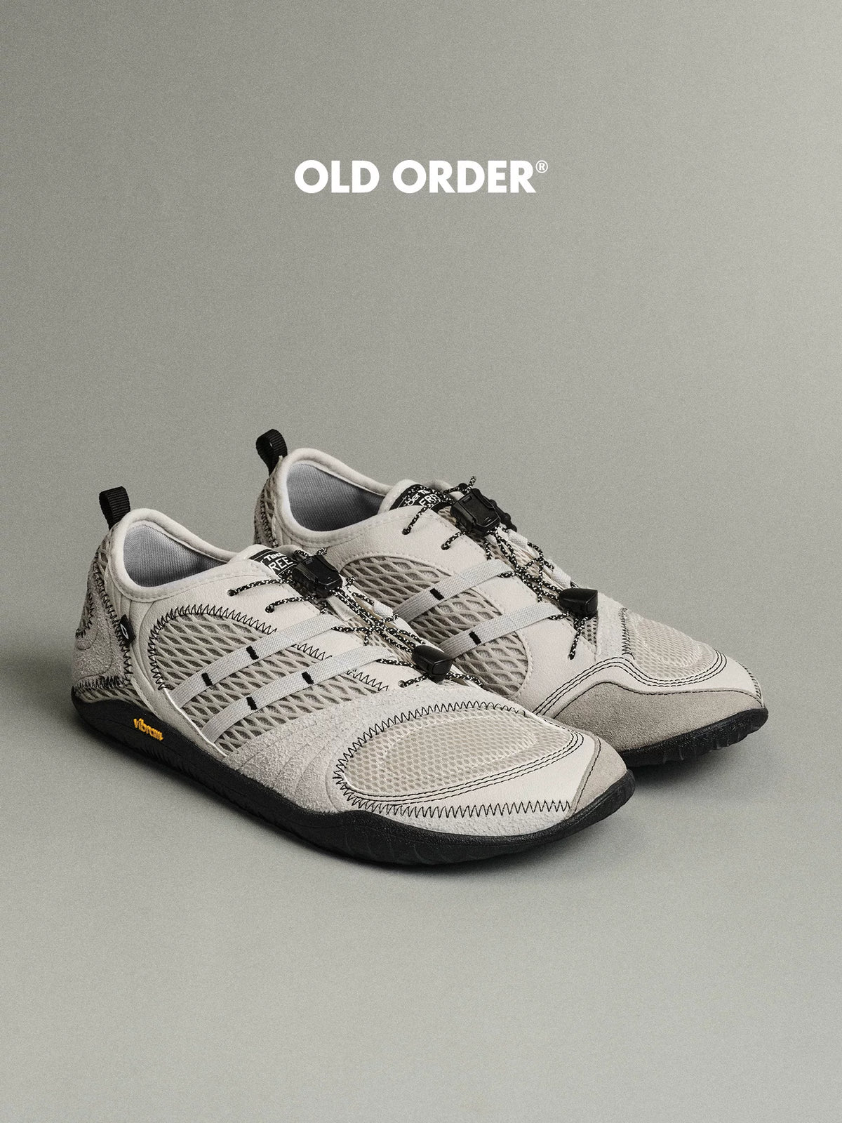 OLD ORDER Mesh Suede Low-Top Barefoot Sneaker