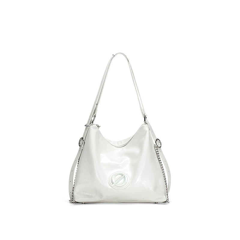 JELLY TOYBOY Purple Faux Leather Zip-Top Shoulder Bag