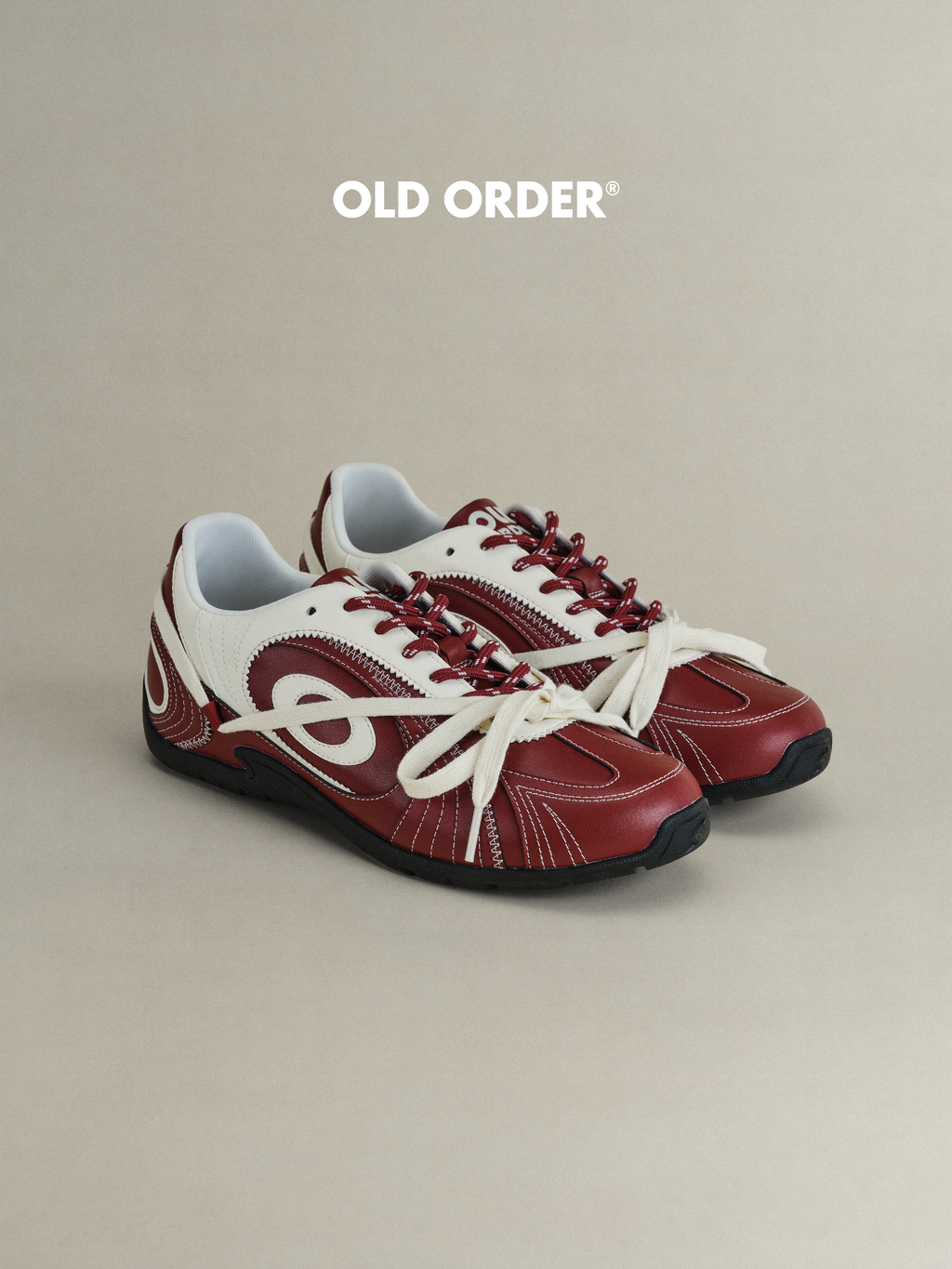 OLD ORDER Leather Lace-Up Sneaker