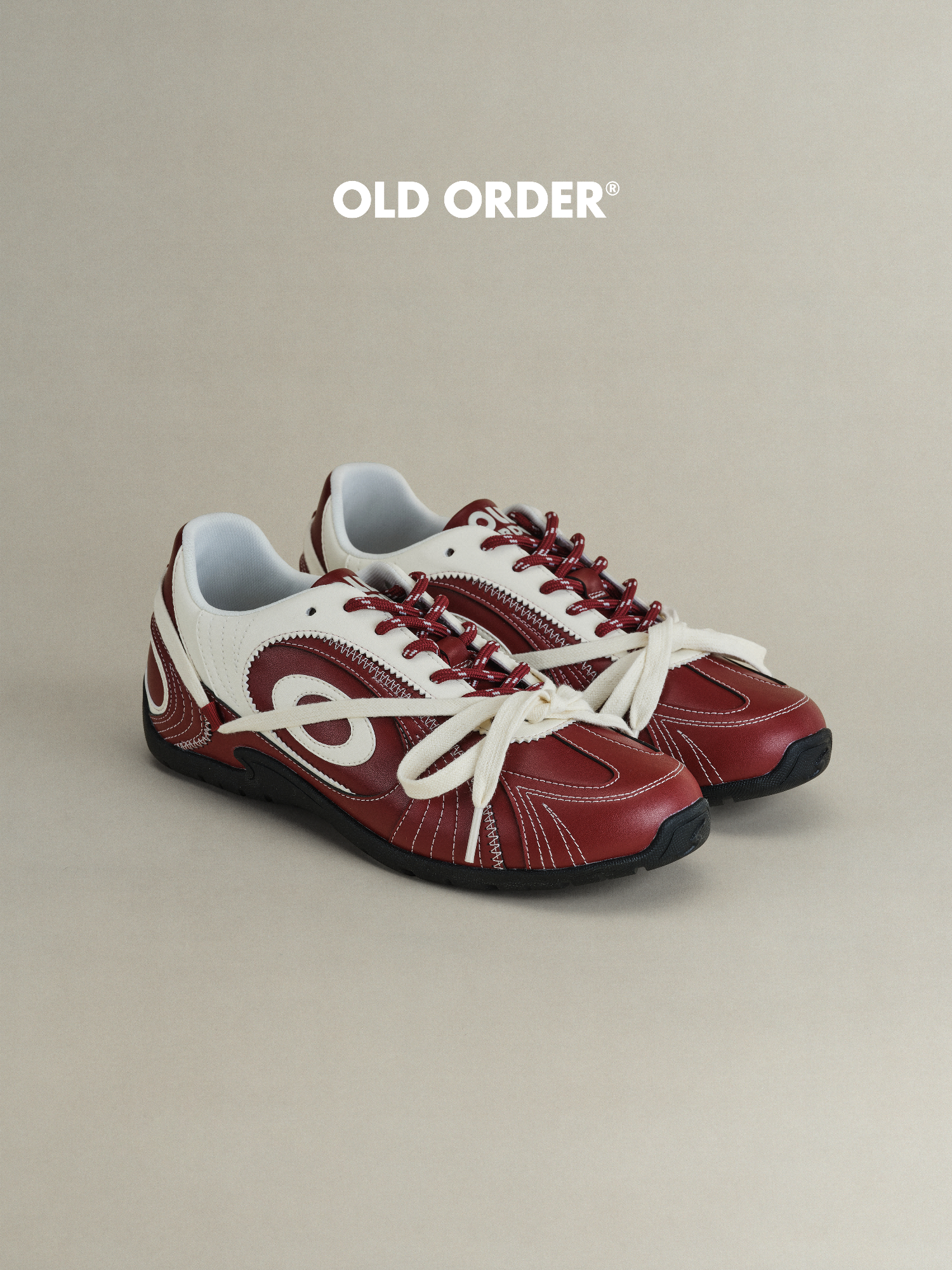 OLD ORDER Leather Lace-Up Sneaker