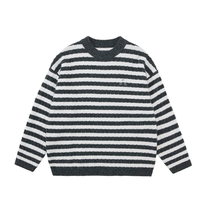 FPA Striped Crewneck Knit Sweater
