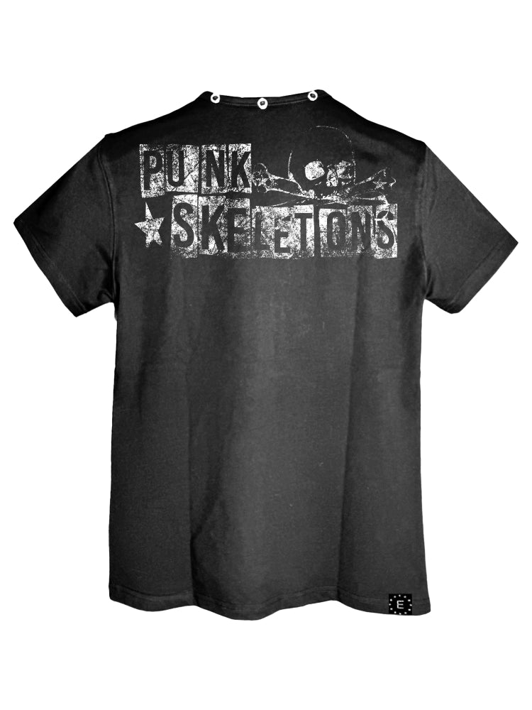 DETW Niche Neckline Metal Breasted Slim Fit TEE