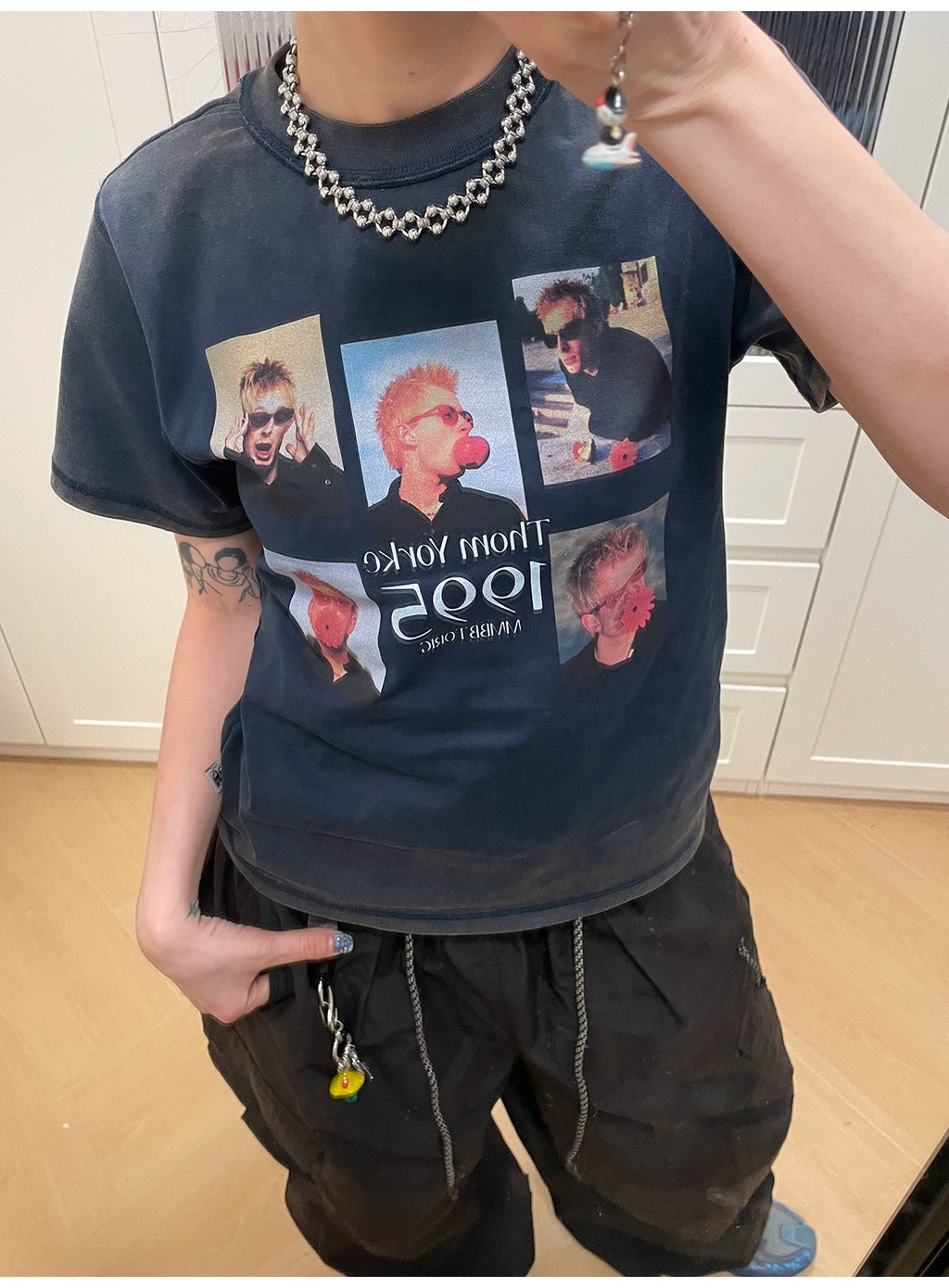 MMBBT Character Print Do Old Round Neck Tee