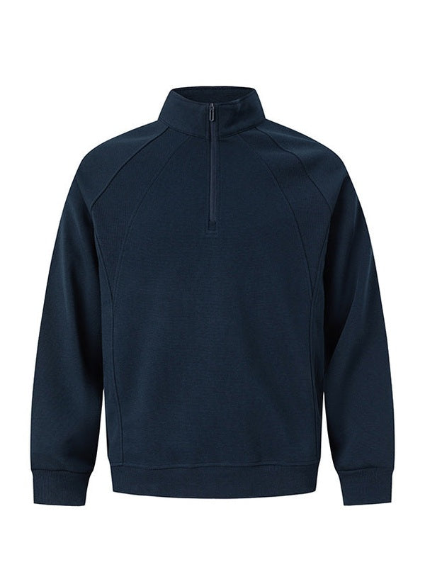 UNF Stand-up Collar Half-zip Sweater