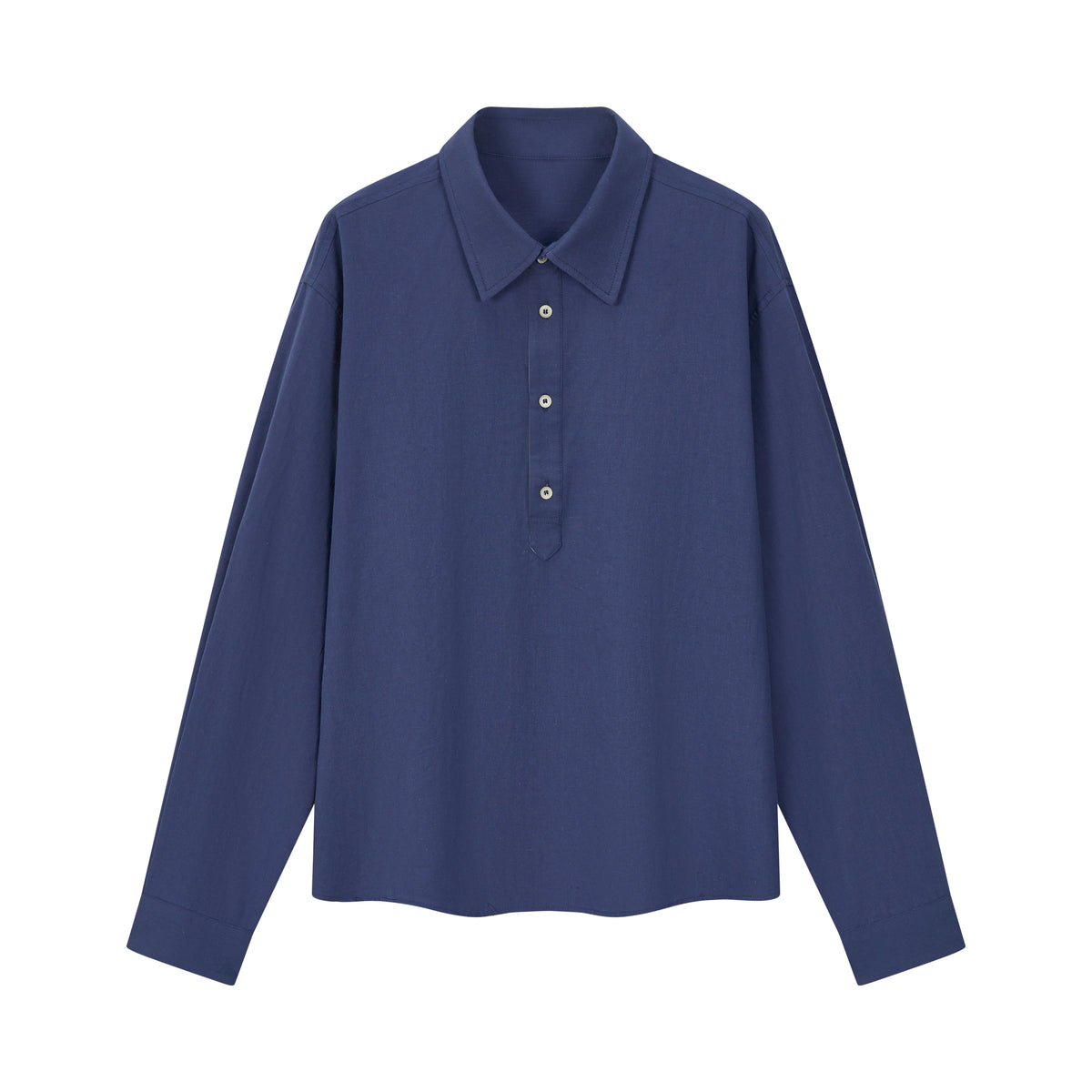 VLABMADE Loose Drop-Shoulder Color-Block Shirt Jacket