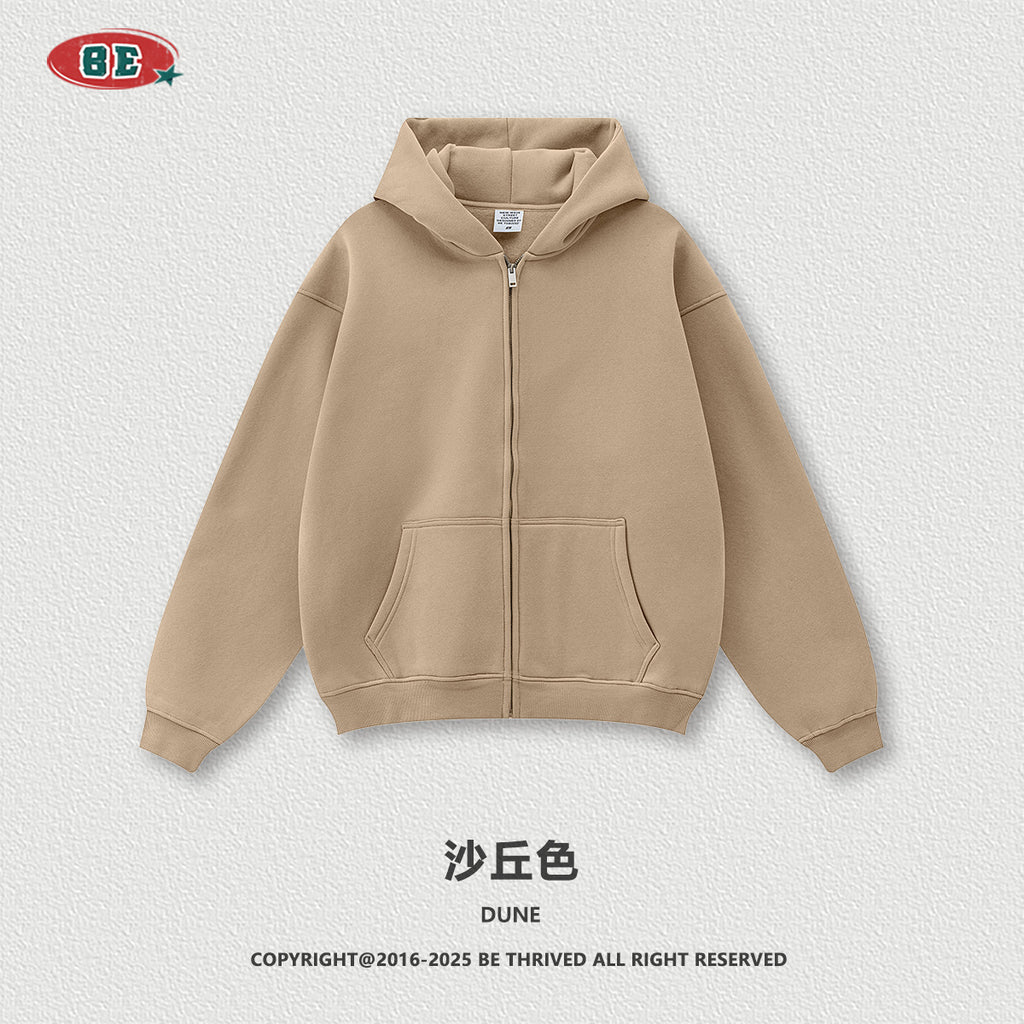BE THRIVED Fleece Zip-Up Hoodie & Jogger Set