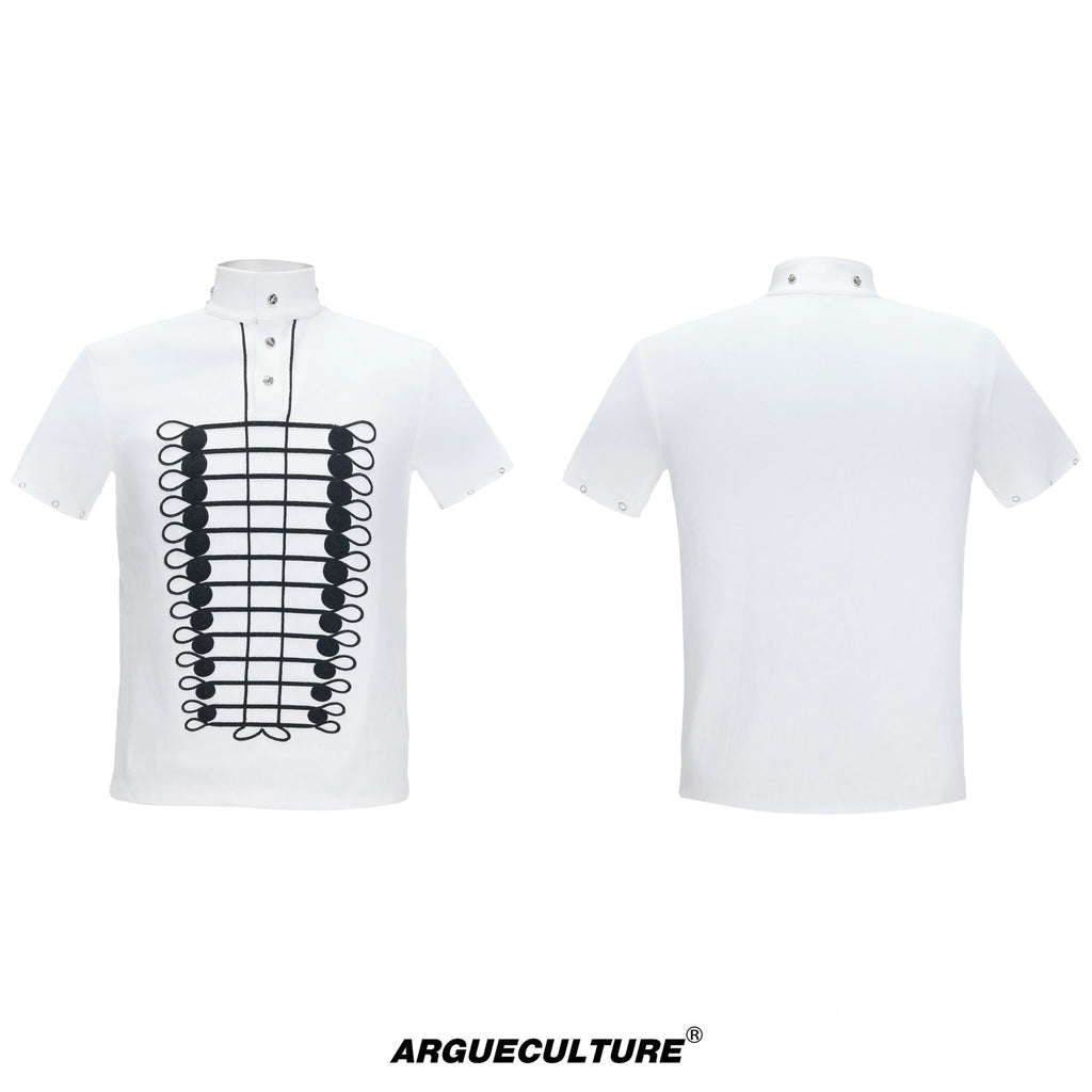 ArguE CulturE Napoleon Chain Embroidery Slim Fit Polo Tee