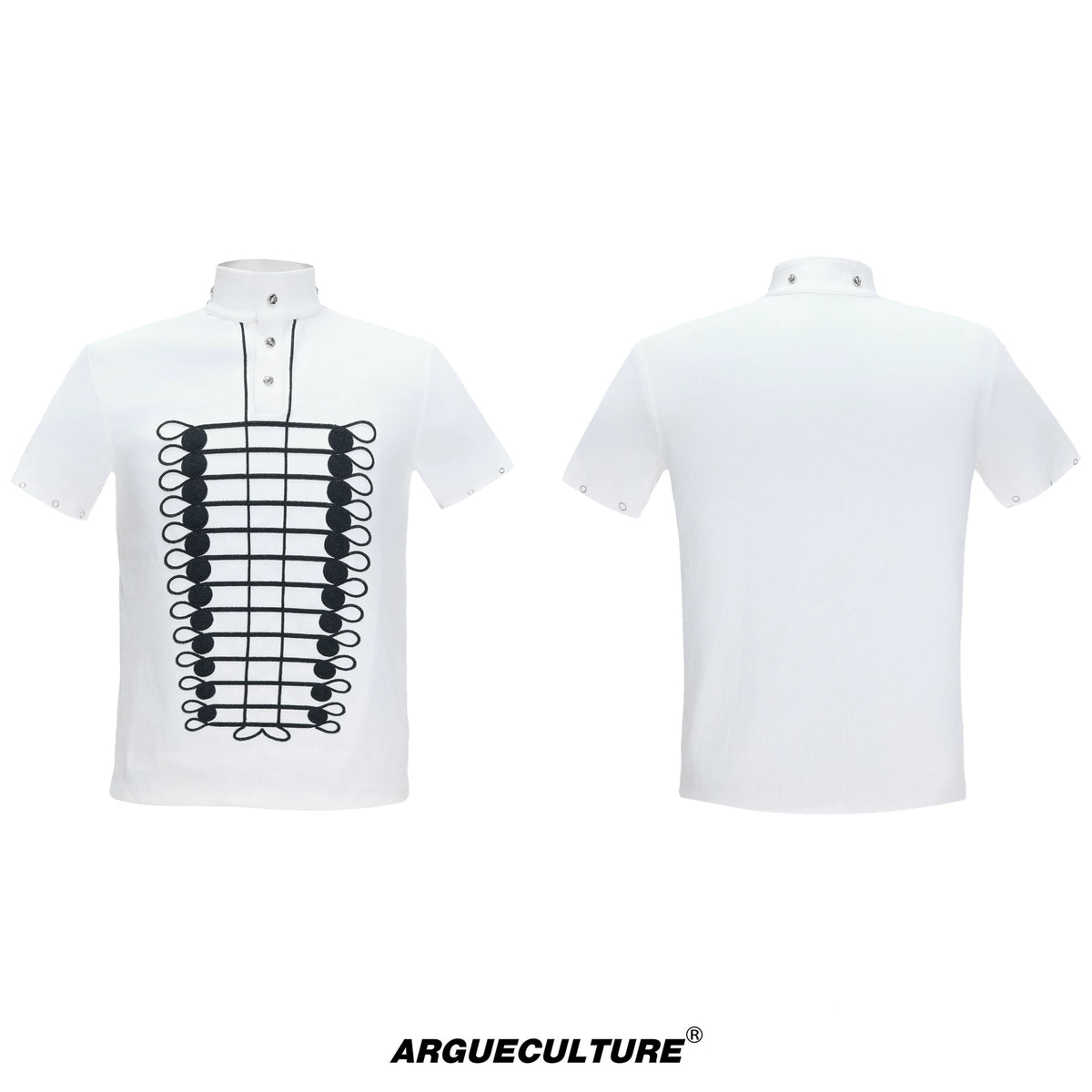 ArguE CulturE Napoleon Chain Embroidery Slim Fit Polo Tee