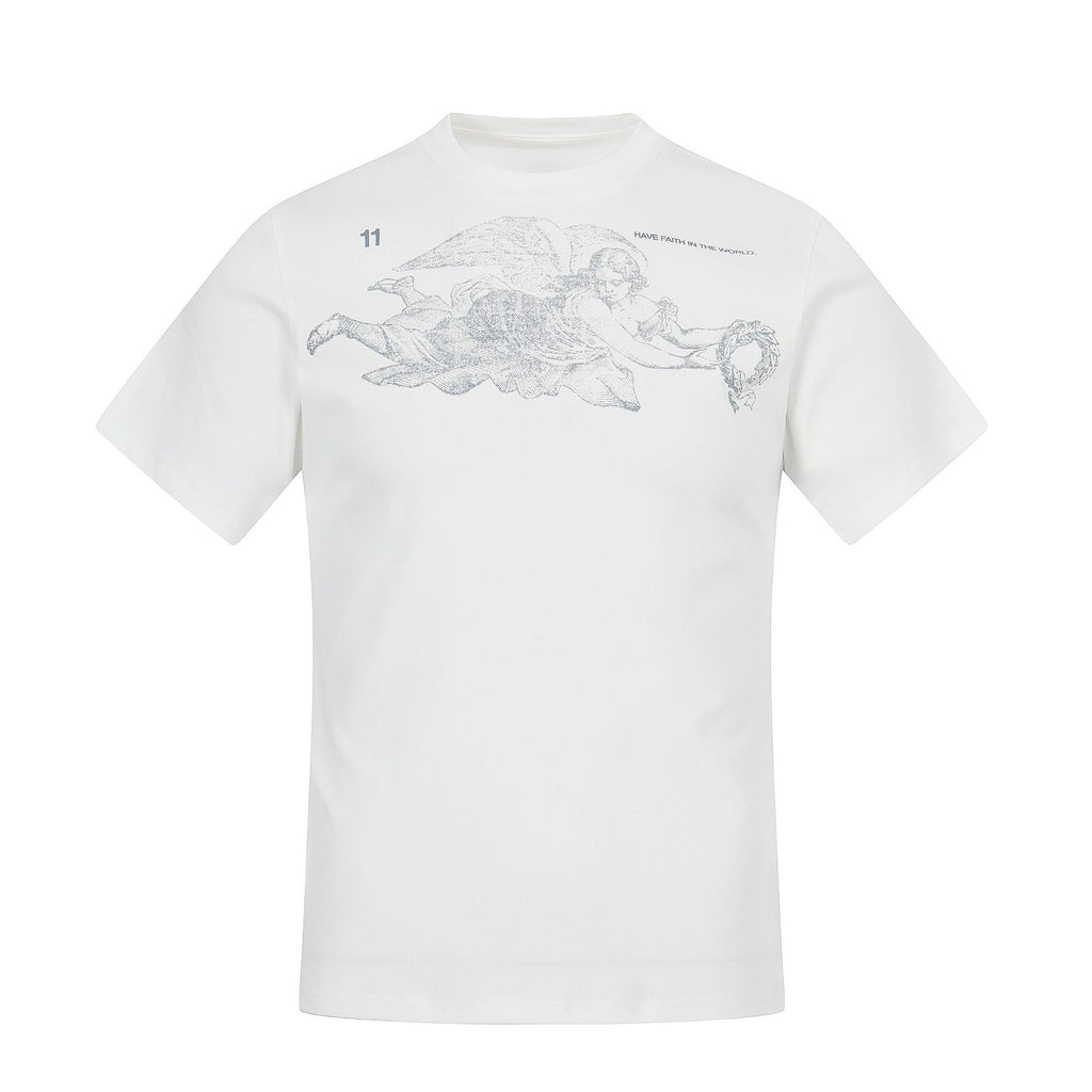 11KN Have Faith In The World 11 260g Quick-Dry Slim Fit Tee
