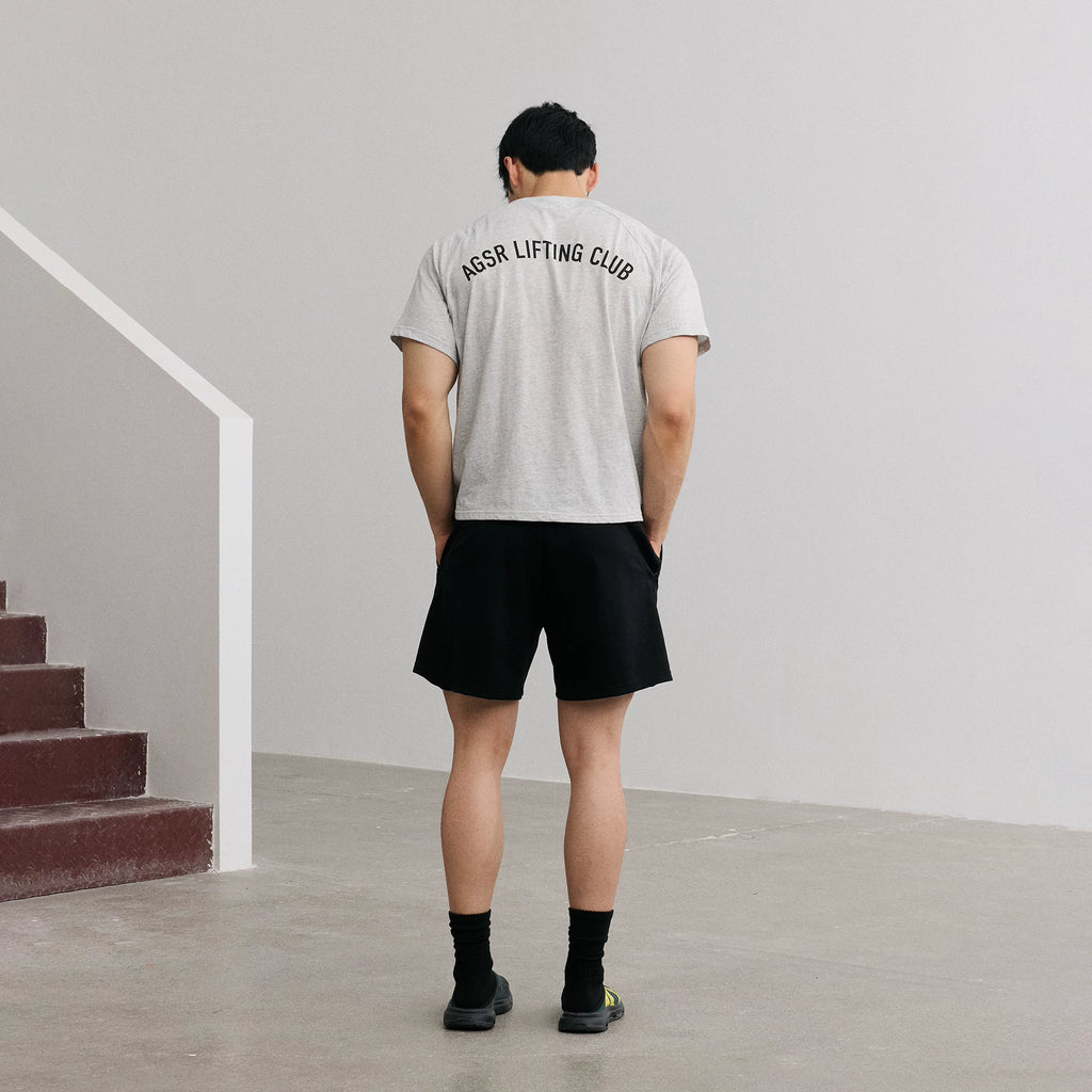 AFTERGLOW Denim-Texture Breathable Slim Fit Tee