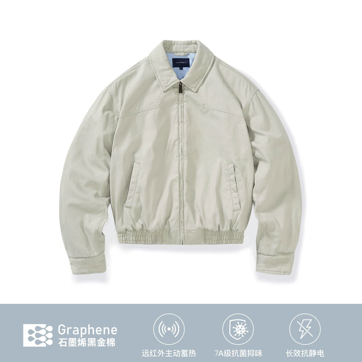 714Street Vintage MA1 Bomber Jacket Washed Cinched-Waist Cropped