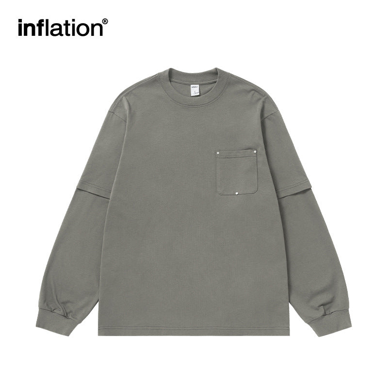 INF Heavy fake two-piece long sleeve Tee