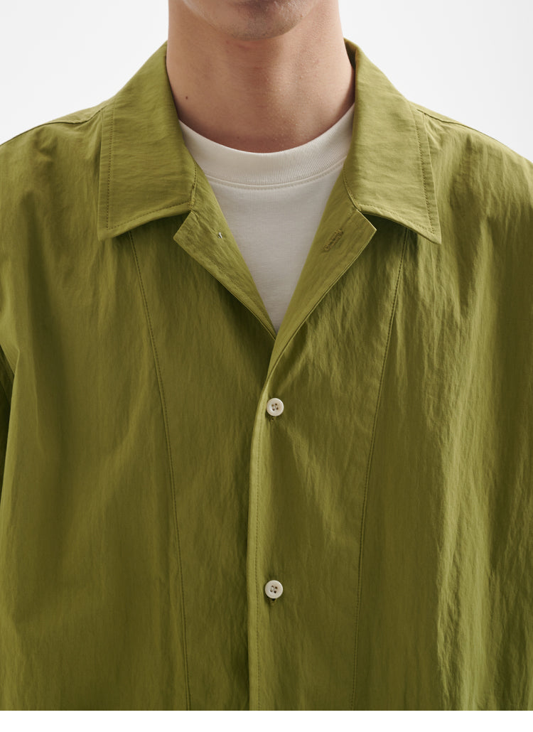 BUTTBILL 25SS Japanese Vintage Tooling Short Sleeve Shirt