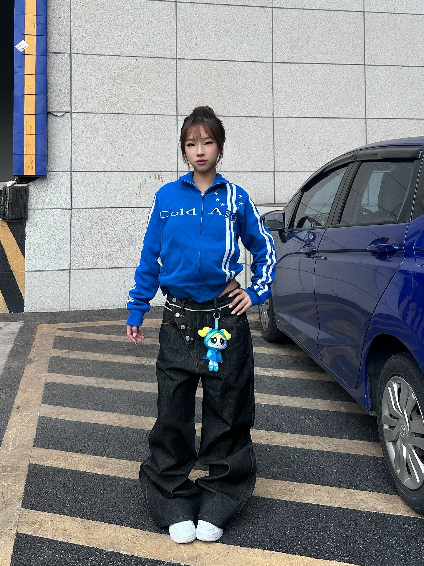 ColdAsia Embroidered Webbing Stand-up Jacket