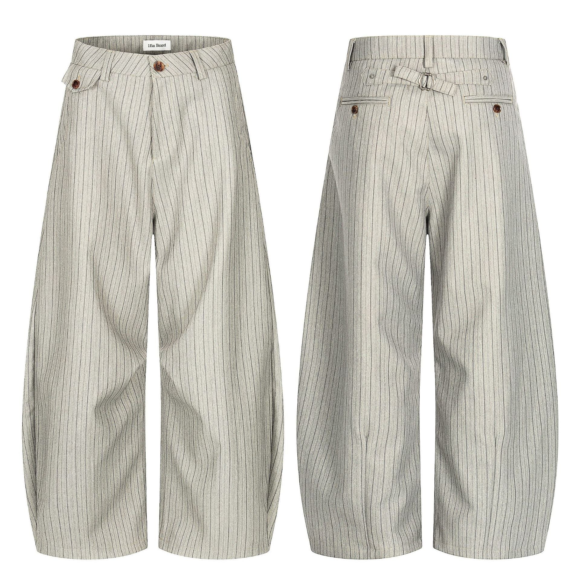 11KN Striped Retro Loose Pants