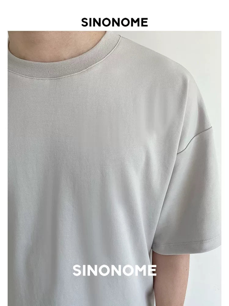 SINONOME 300g Cool-Touch Loose Fit Crewneck Tee