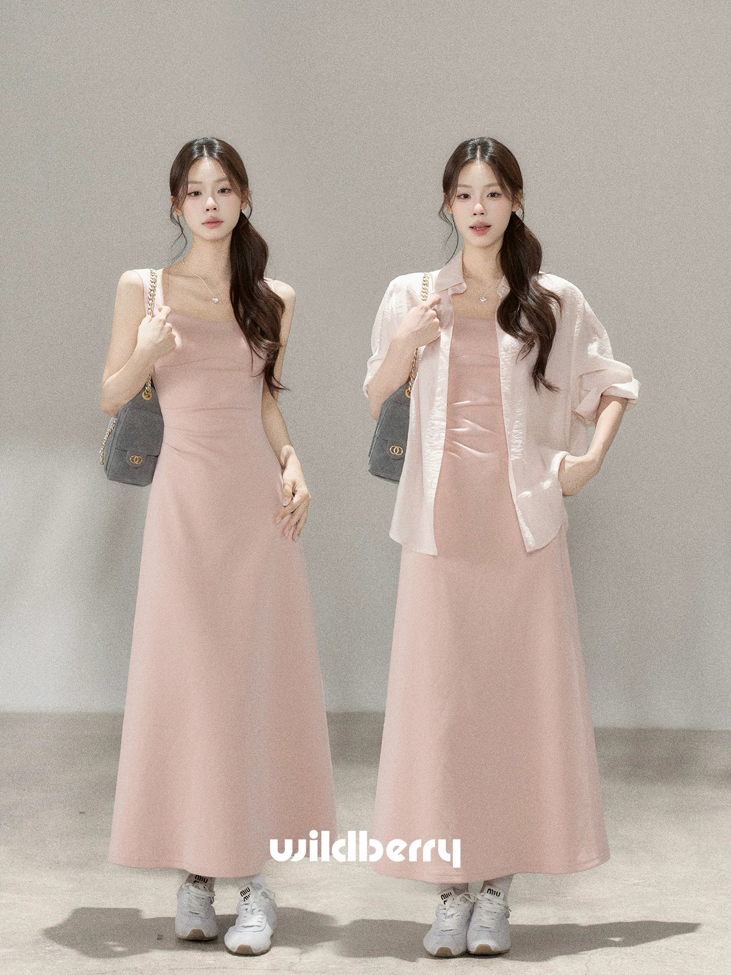 Wildberry Pink Strapless A-Line Maxi Dress